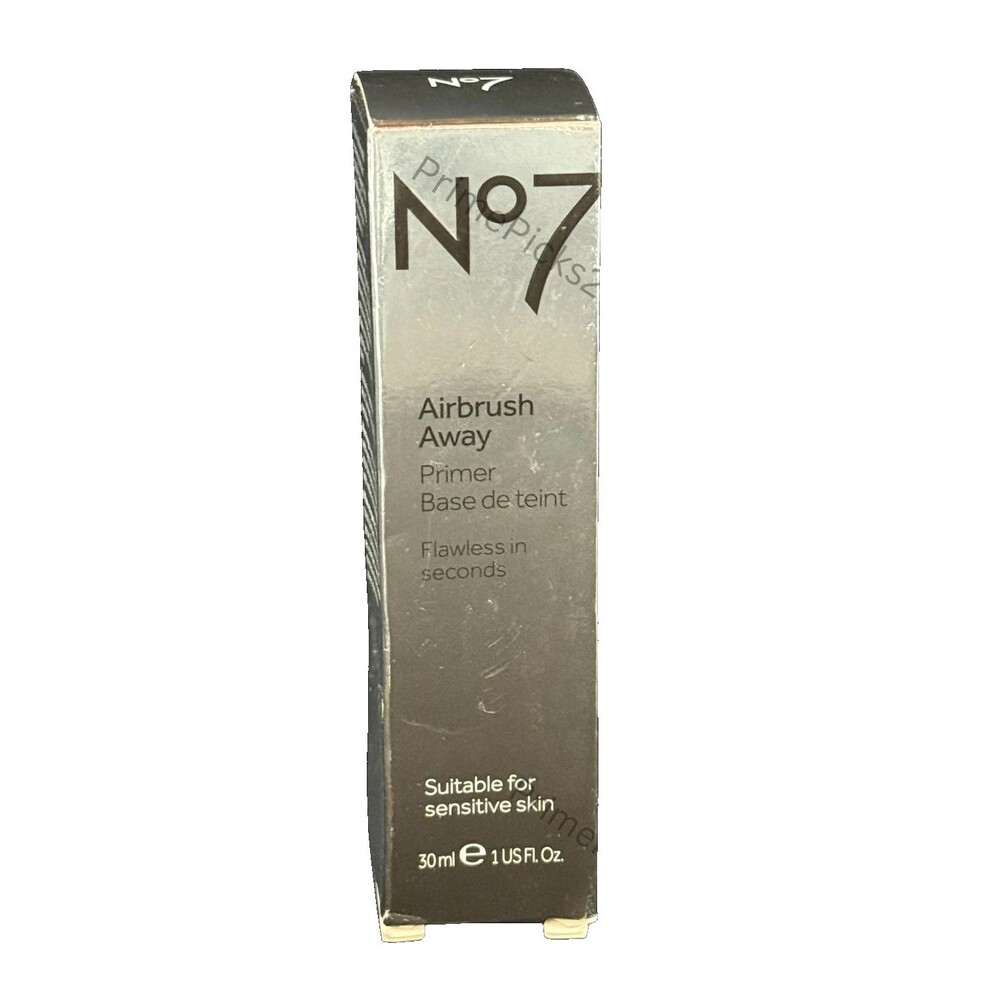 No7 Airbrush Away Primer 30ml -Flawless Base Makeup - Sensitive Skin-New in Box